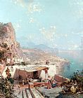 Amalfi, Golfe de Salerne by Franz Richard Unterberger